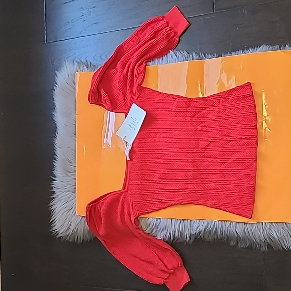 Nwt! Sezane Alessia knit red - Picture 5 of 9